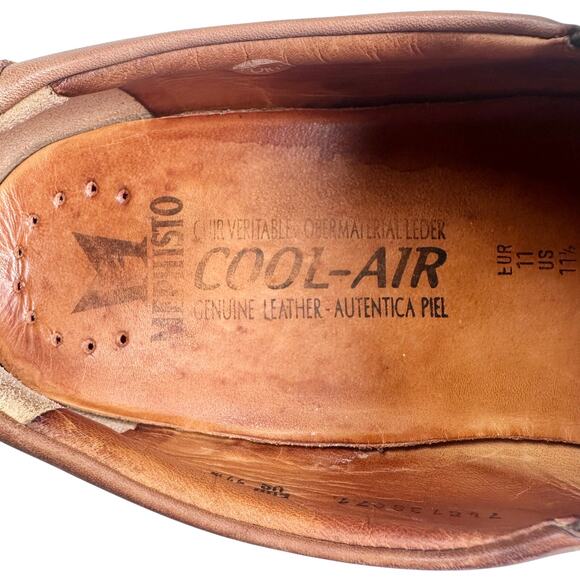 Mephisto | Men | Cool-Air Whiskey Brown Genuine Leather Slip-On Loafers | 11.5 main image 14